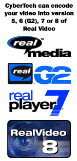 Streaming video services using Real Video